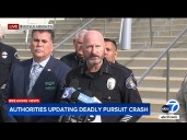 Officer among 2 killed in violent crash after chase in Alhambra; 2 others hurt