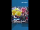 Macy's Thanksgiving Day Parade balloon inflation