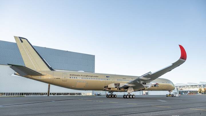 Qantas Project Sunrise: First A350-1000 ULR plane transported to Toulouse for final assembly