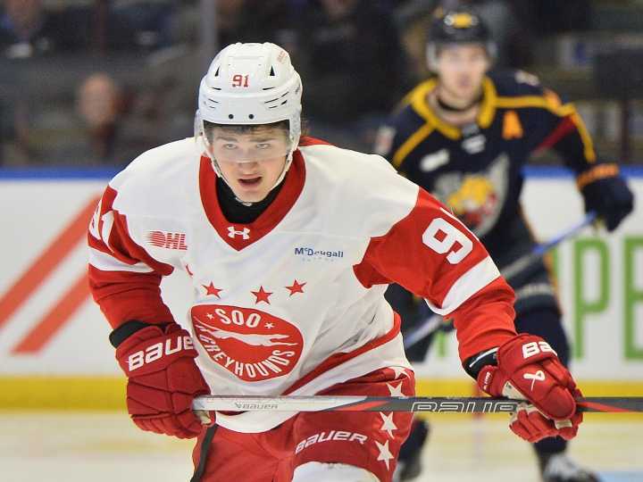 Why Soo Greyhounds’ Noah Laus is playing beyond his years despite U17 snub