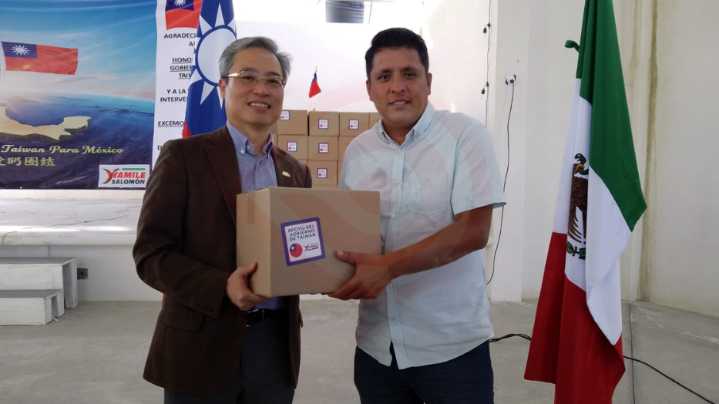 Embajada de Taiwán en México entregó apoyos a damnificados