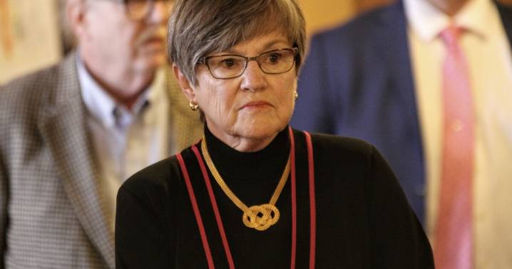 Kansas Gov. Laura Kelly is suing Kris Kobach for not suing the Trump administration