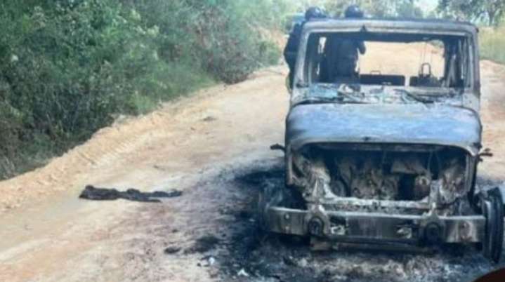 Jefe de plaza y 4 cómplices asesinados y quemados en enfrentamiento en Guerrero