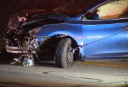 Car crashes on Ohio Turnpike in Canfield