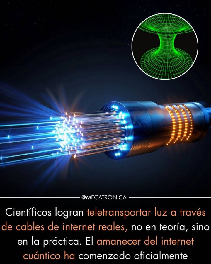 Por primera vez, un grupo de científicos logró teletransportar luz a través de cables de fibra óptica convencionales