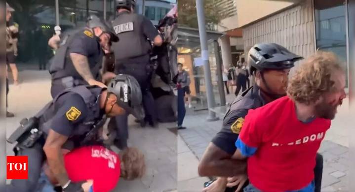 Brawl breaks out near UC Berkeley; footage shows man bloodied in clash