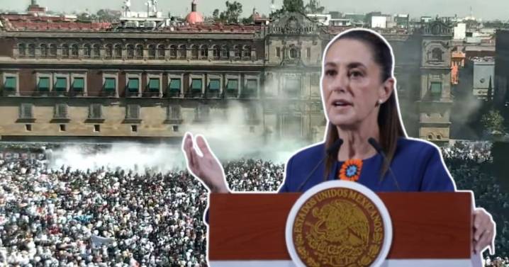 Sheinbaum denuncia “provocadores” y “caras muy conocidas” de la derecha en la marcha de la Generación Z; sostiene que los jóvenes no fueron quienes generaron violencia