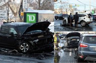 Three Hospitalized In 4-Vehicle Crash Outside Fair Lawn TD Bank (PHOTOS)