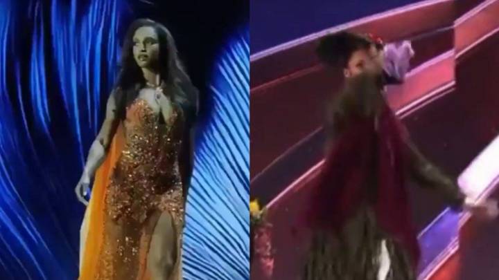 Viral: las impresionantes caídas de las representantes de Gran Bretaña y Jamaica en Miss Universo 2025
