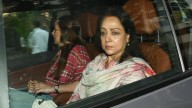 Hema Malini Looks Devastated, Makes First Appearance After Dismissing Dharmendra's Death Rumours