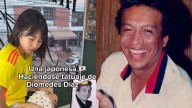 Una joven japonesa se tatuó a Diomedes Díaz en una pierna: video viral