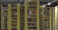 AI-powered robots functioning as Christmas elves in English Amazon fulfillment center