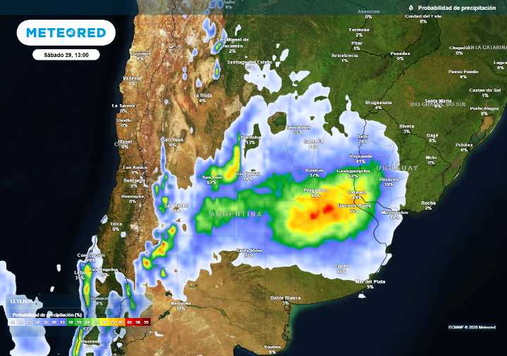 Más de 15 provincias de Argentina bajo alerta por tormentas fuertes durante el último fin de semana de noviembre