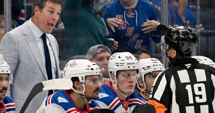 Mike Sullivan is not coaching the Rangers vs. Detroit because of personal matter