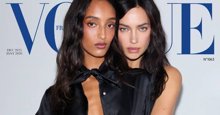 Mona Tougaard & Irina Shayk Appear a Little 'AI-Generated' on the Cover of Vogue France