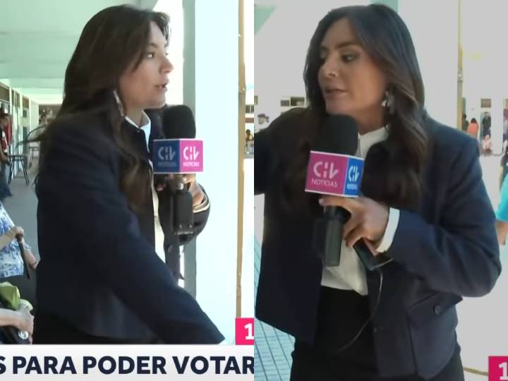 “El coche su madre...”: periodista de Chilevisión lanza “deslenguada” frase mientras cubría las Elecciones en vivo