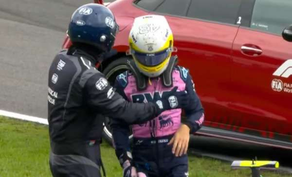 La bronca de Colapinto tras su choque en Brasil: “No entiendo bien por qué perdí el auto”