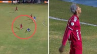 Golazo de Dylan Borrero causó fuerte dolor en un defensa de Boyacá Chicó: lo dejó en el suelo