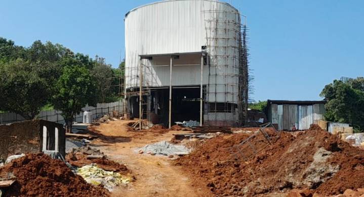 Concrete foundations on Anjuna slope raise red flags over CRZ compliance