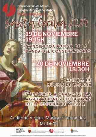 La Concejalía de Educación, a través del Conservatorio de Música, conmemora el día de Santa Cecilia con diversas actividades