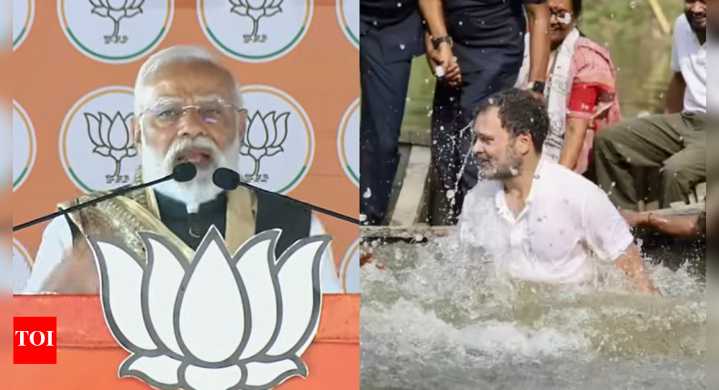 'Doobne ki practice’: PM Modi's veiled dig at Rahul's fishing bid; takes 'katta' jibe at oppn again