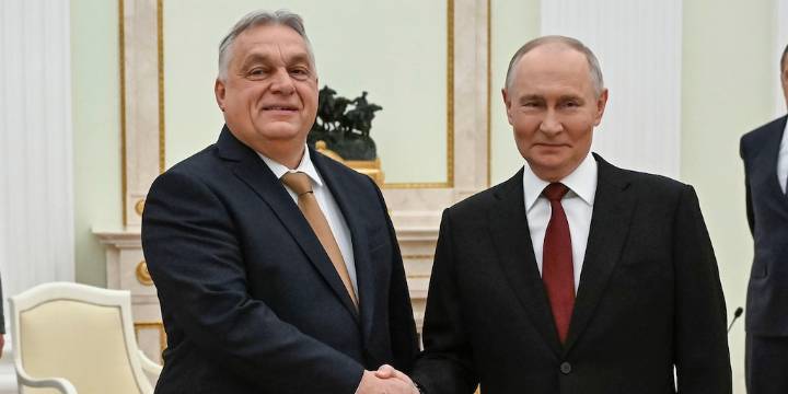 Vladimir Putin recibió a Víktor Orbán y aceptó la propuesta para que Hungría sea la sede de las negociaciones con Ucrania