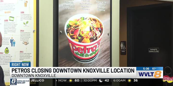 Petro’s Chili and Chips closes downtown Knoxville location