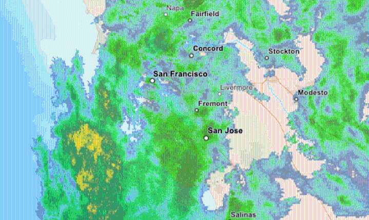 Storm tracker map: Where it’s raining in the Bay Area