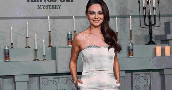 Mila Kunis Steals Spotlight in Elegant Ivory Gown