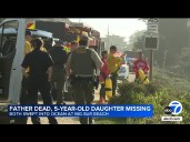 Dad dead, 5-year-old girl missing after wave pulls them into ocean