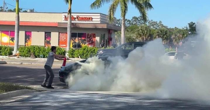 Man pulled from burning car by good Samaritans: Clearwater Fire Rescue