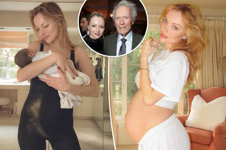 Clint Eastwood’s daughter Francesca slips into skin-tight bodysuit just weeks after giving birth