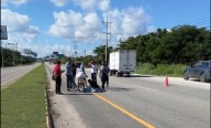 Muere joven atropellada en carretera Playa del Carmen