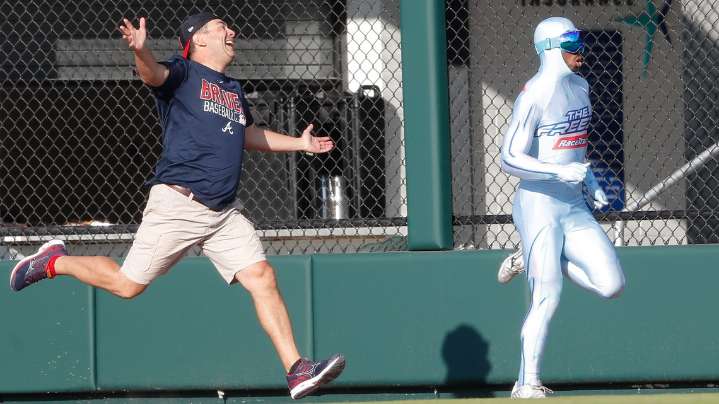 Atlanta Braves holding in-person auditions for next 'The Freeze' sprinter