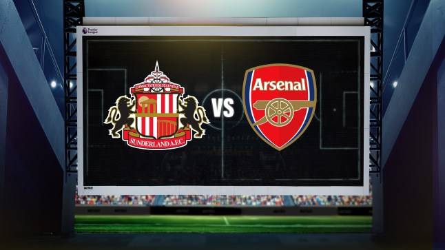 Sunderland vs Arsenal LIVE: Premier League latest score and confirmed lineups