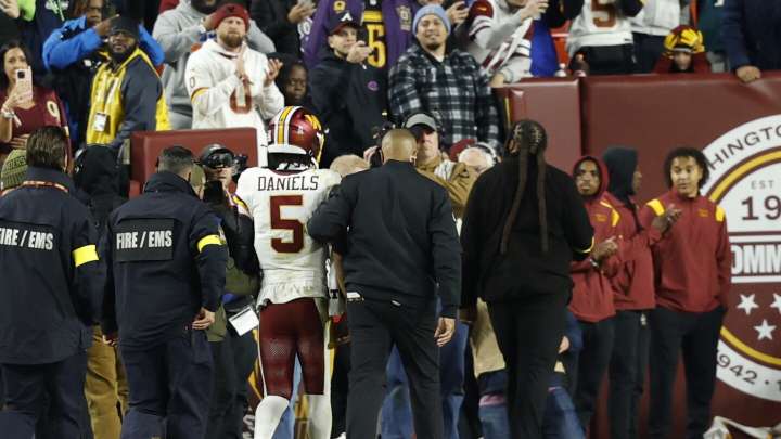 Dan Quinn: Jayden Daniels has a left elbow injury, that's what I know tonight