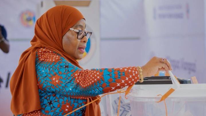Tanzania's President Hassan wins disputed election with more than 97% of vote
