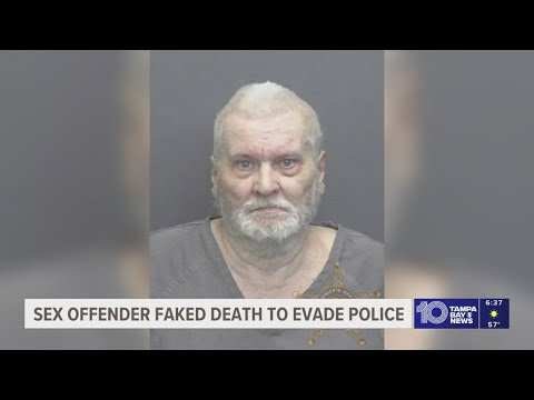 Sex offender accused of faking his own death to evade police
