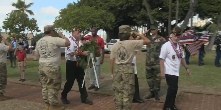 Veterans Day ceremony held at Waikiki Natatorium War Memorial