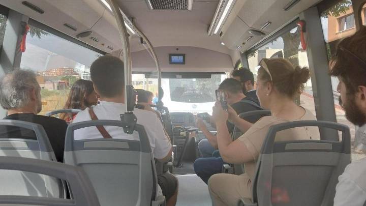 Uno de los dos autobuses eléctricos de Plasencia averiado vuelve a circular