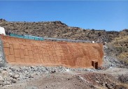 Finalizada la reparación de los muros de un tramo de la carretera entre Santa Lucía y Temisas