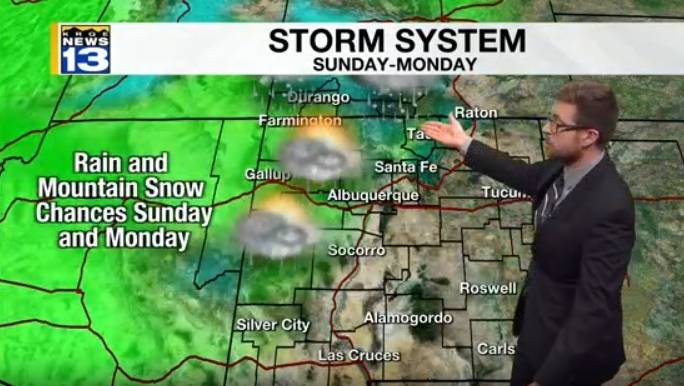 Storm System to bring return of rainfall to New Mexico, mountain snow
