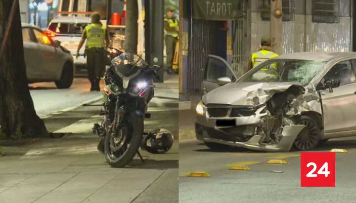 Una motociclista queda en riesgo vital tras choque en San Miguel: conductor de auto iba ebrio
