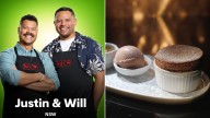 MKR Recipes Semi Final: Justin and Will’s Chocolate Soufflé with Chocolate Ice Cream and Caramel Whiskey Sauce