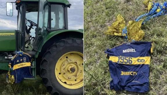 La camiseta de Miguel Ángel Russo lanzada en la Bombonera apareció en Uruguay