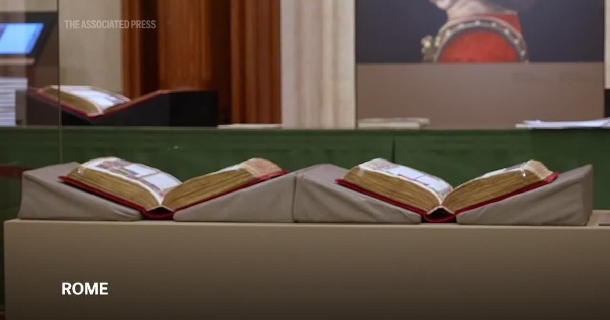 One of the most spectacular Renaissance illuminated manuscripts, a bible, on rare display in Rome