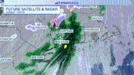 Tracking Sunday rain showers before a chance for snow on Tuesday