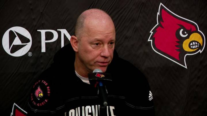 'Over the line': UofL coach Jeff Brohm addresses threats, focuses on finishing season strong