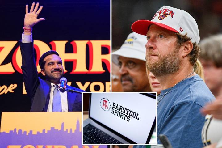 Dave Portnoy threatens to pull Barstool from NYC over Zohran Mamdani’s win