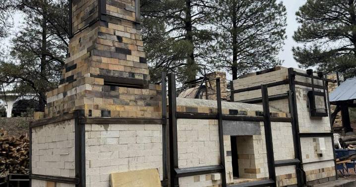 Northern Arizona University's Ceramics Department finishes new wood kiln project